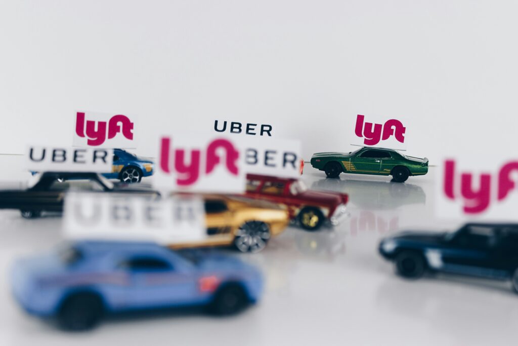 Uber and Lyft ride-sharing services